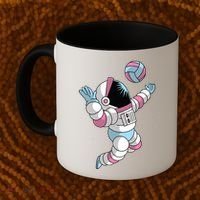 Astronaut Space Volleyball Coffee Mug thumb 2