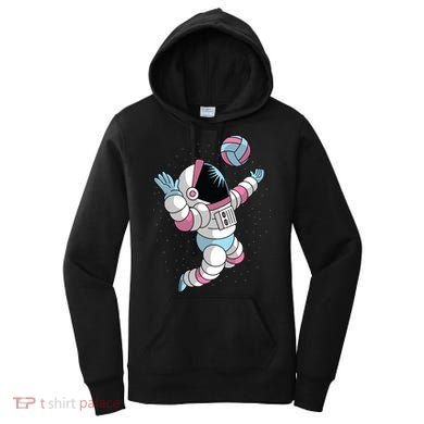 Astronaut Space Volleyball Women's Hoodie