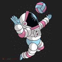 Astronaut Space Volleyball Tumbler thumb 3