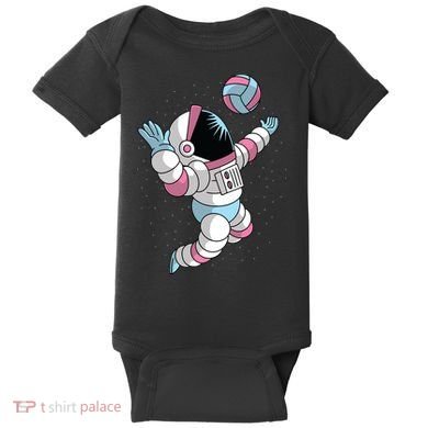 Astronaut Space Volleyball Baby Bodysuit