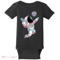 Astronaut Space Volleyball Baby Bodysuit thumb 0