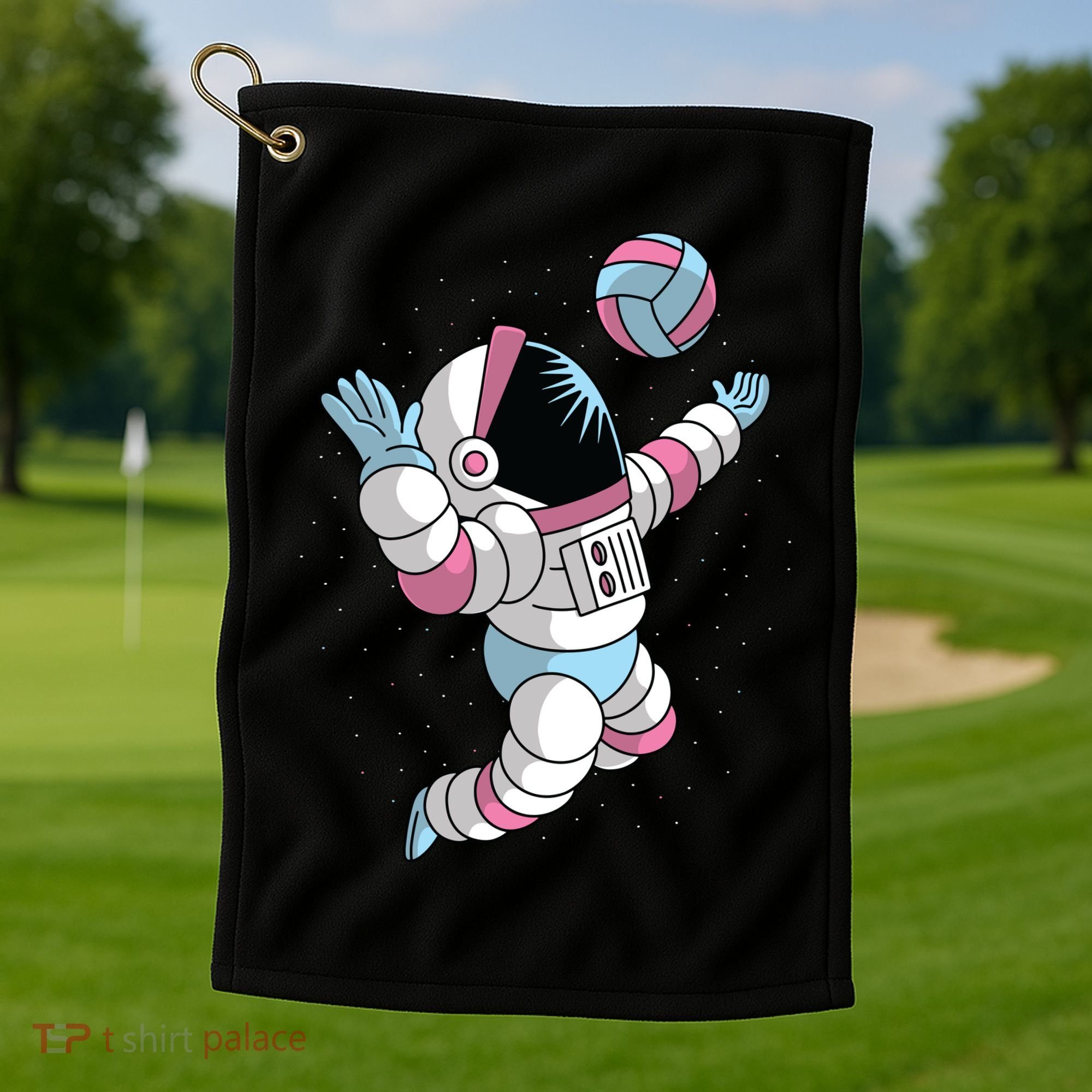 Astronaut Space Volleyball Golf Towel