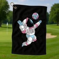 Astronaut Space Volleyball Golf Towel thumb 1