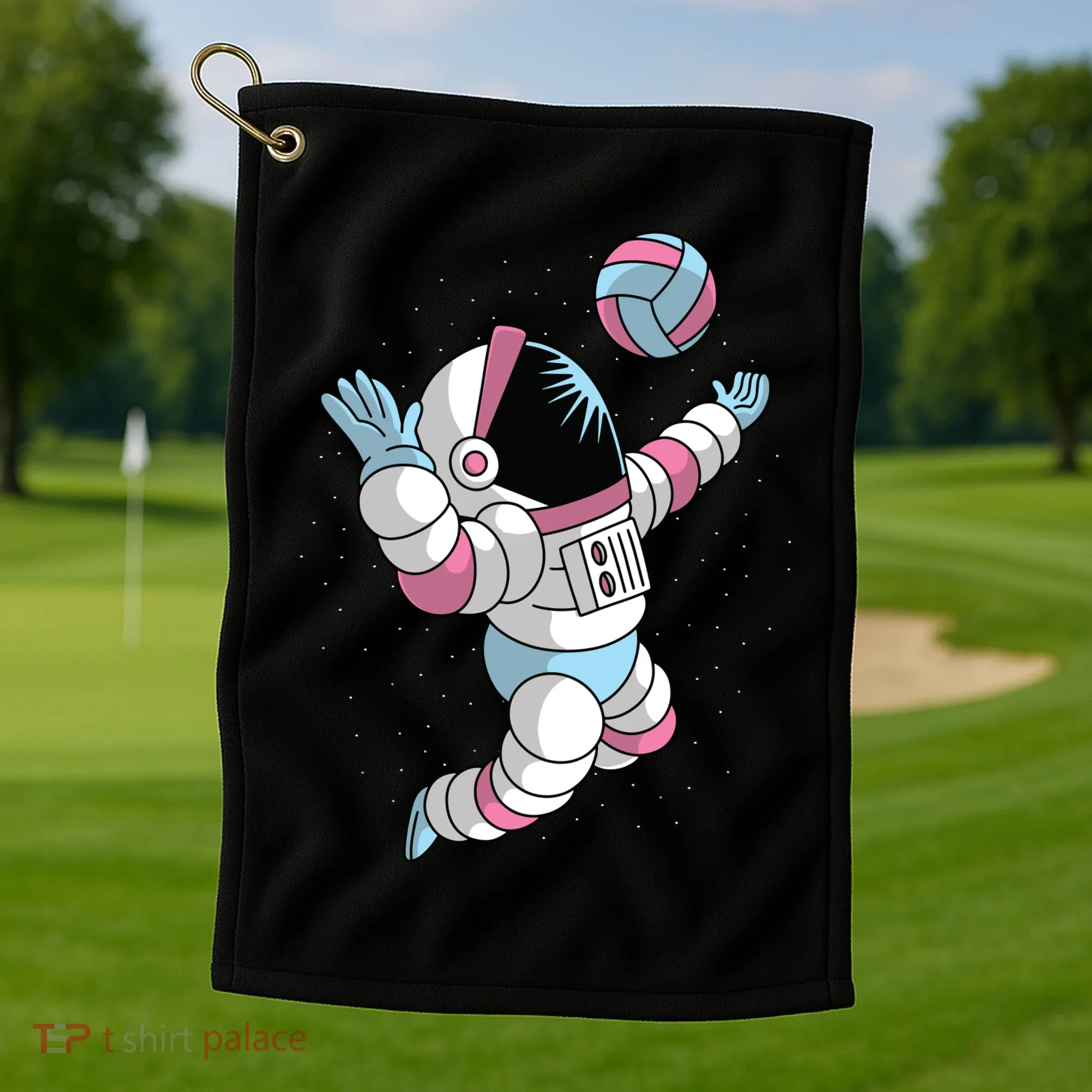 Astronaut Space Volleyball Golf Towel