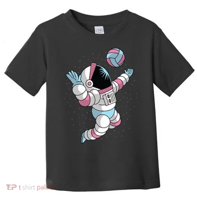 Astronaut Space Volleyball Toddler T-Shirt