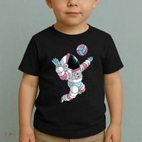 Astronaut Space Volleyball Toddler T-Shirt thumb 2