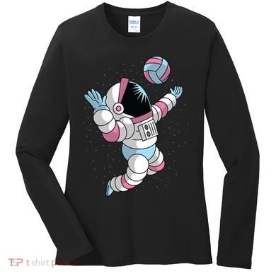 Astronaut Space Volleyball Women's Long Sleeve Shirt