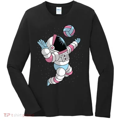 Astronaut Space Volleyball Women's Long Sleeve Shirt
