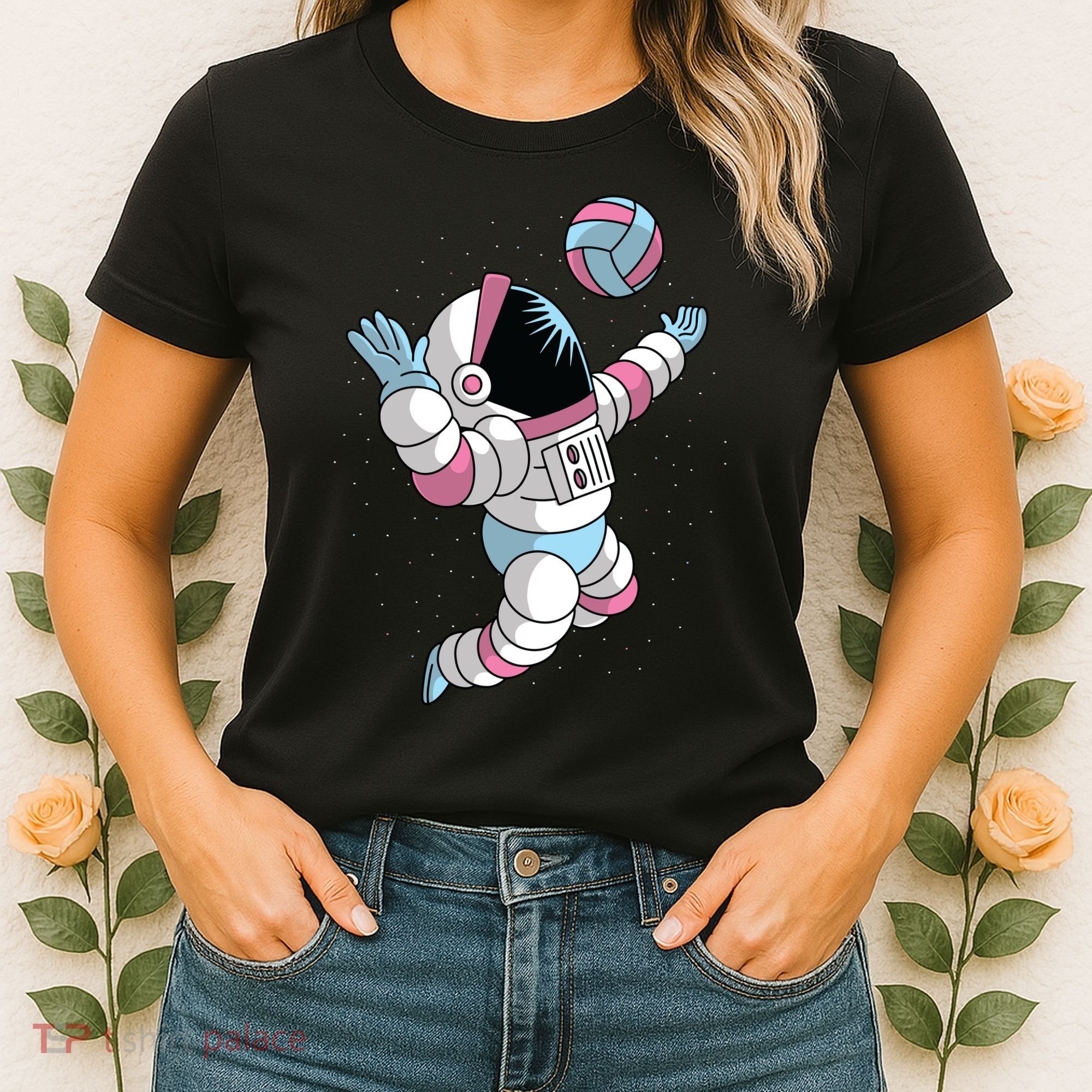 Astronaut Space Volleyball Women's T-Shirt