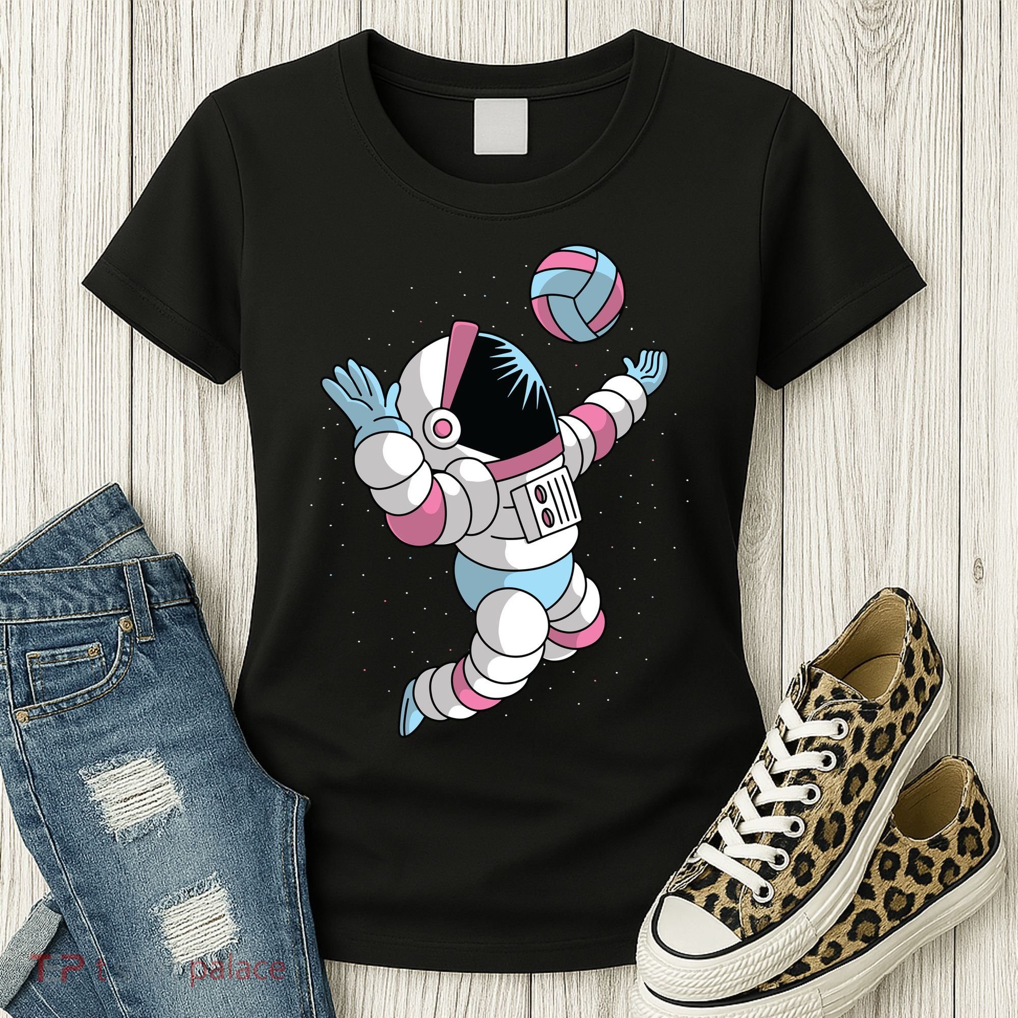 Astronaut Space Volleyball Women's T-Shirt