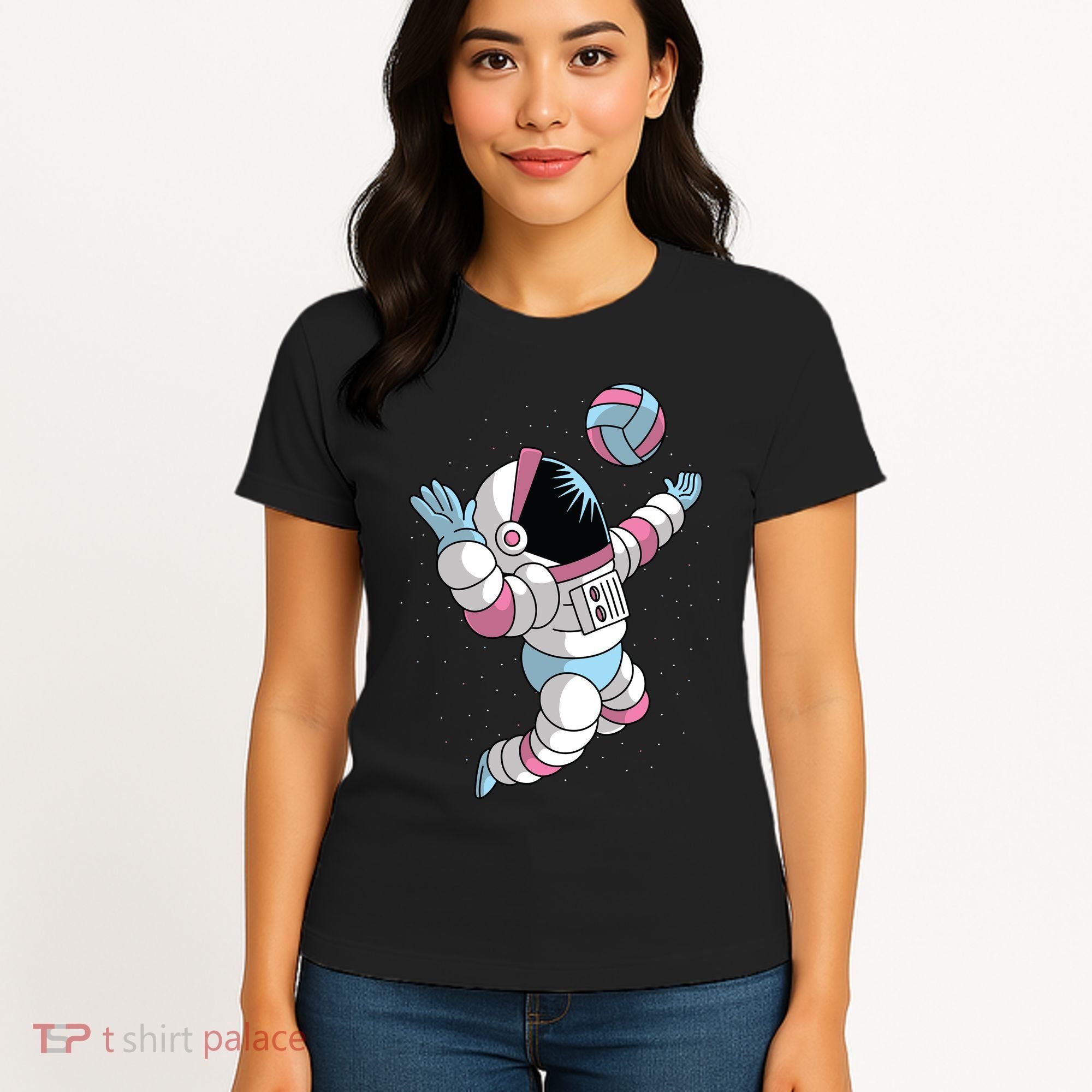 Astronaut Space Volleyball Women's T-Shirt