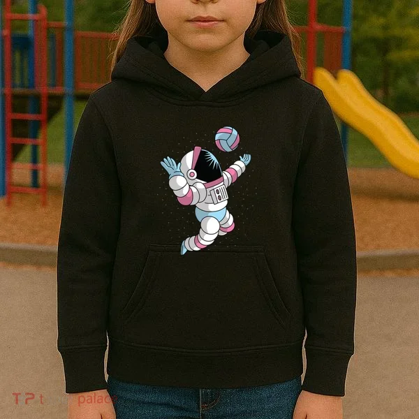 Astronaut Space Volleyball Kids Hoodie
