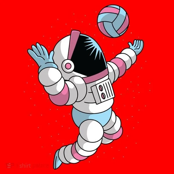 Astronaut Space Volleyball Santa Hat