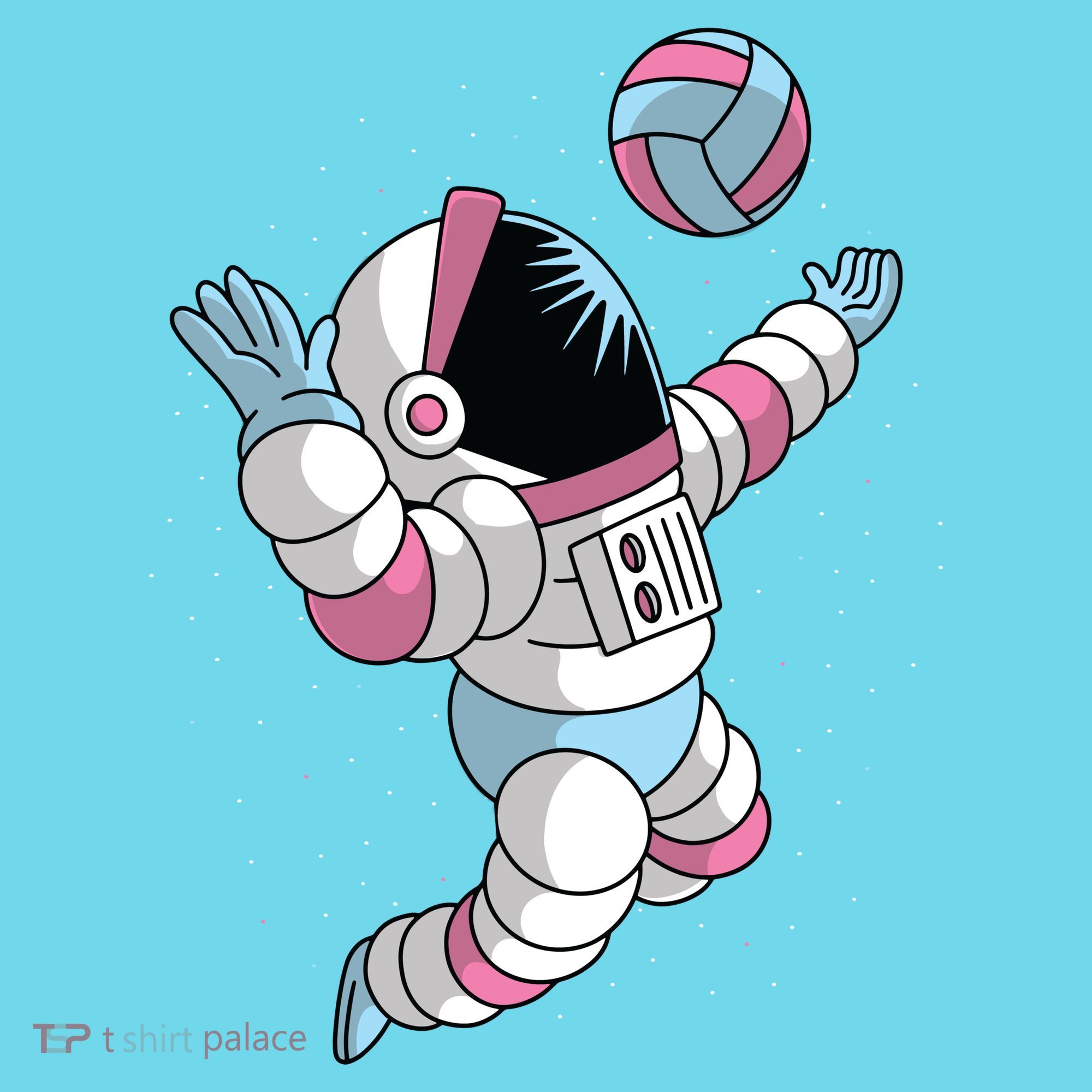 Astronaut Space Volleyball Long Sleeve Shirt