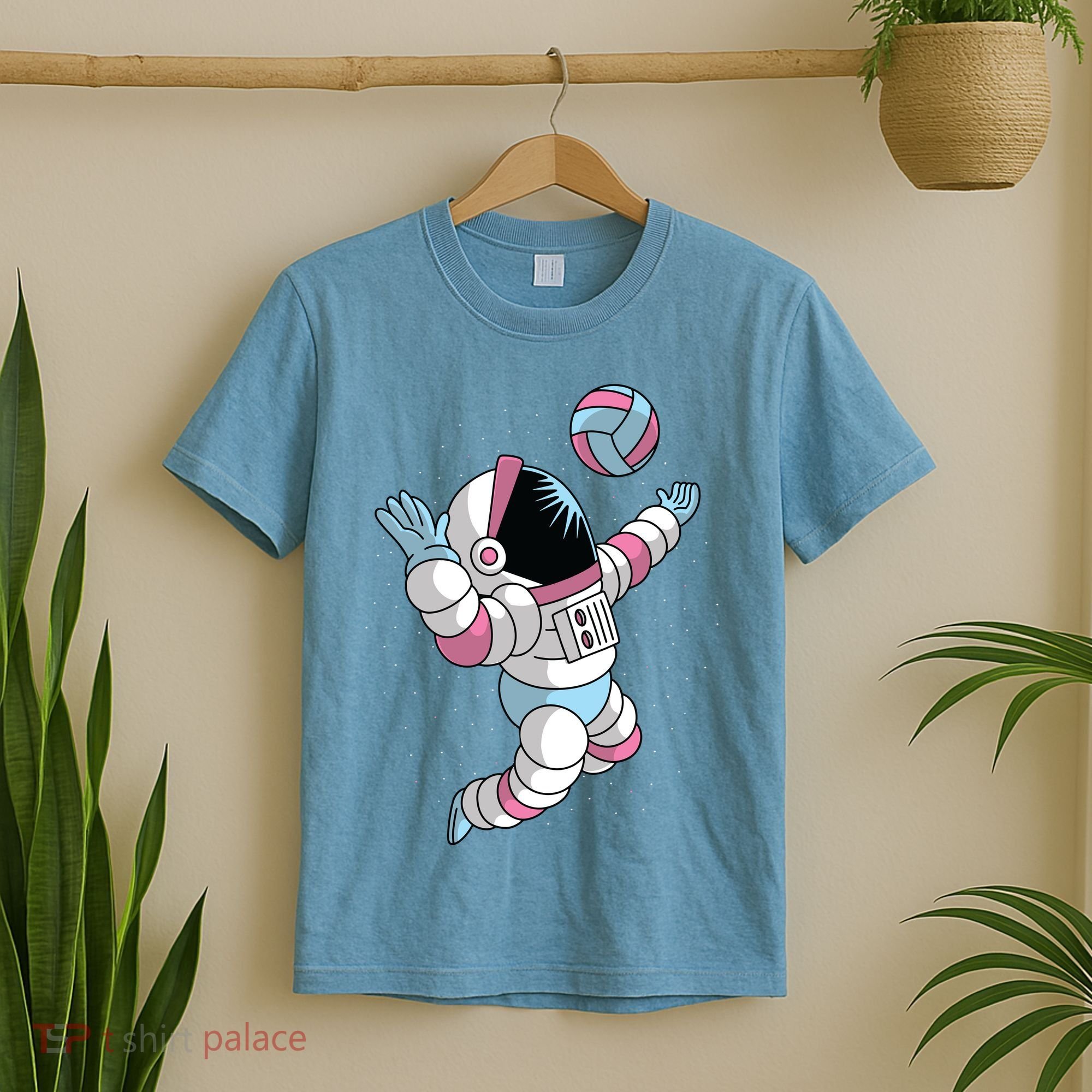 Astronaut Space Volleyball T-Shirt