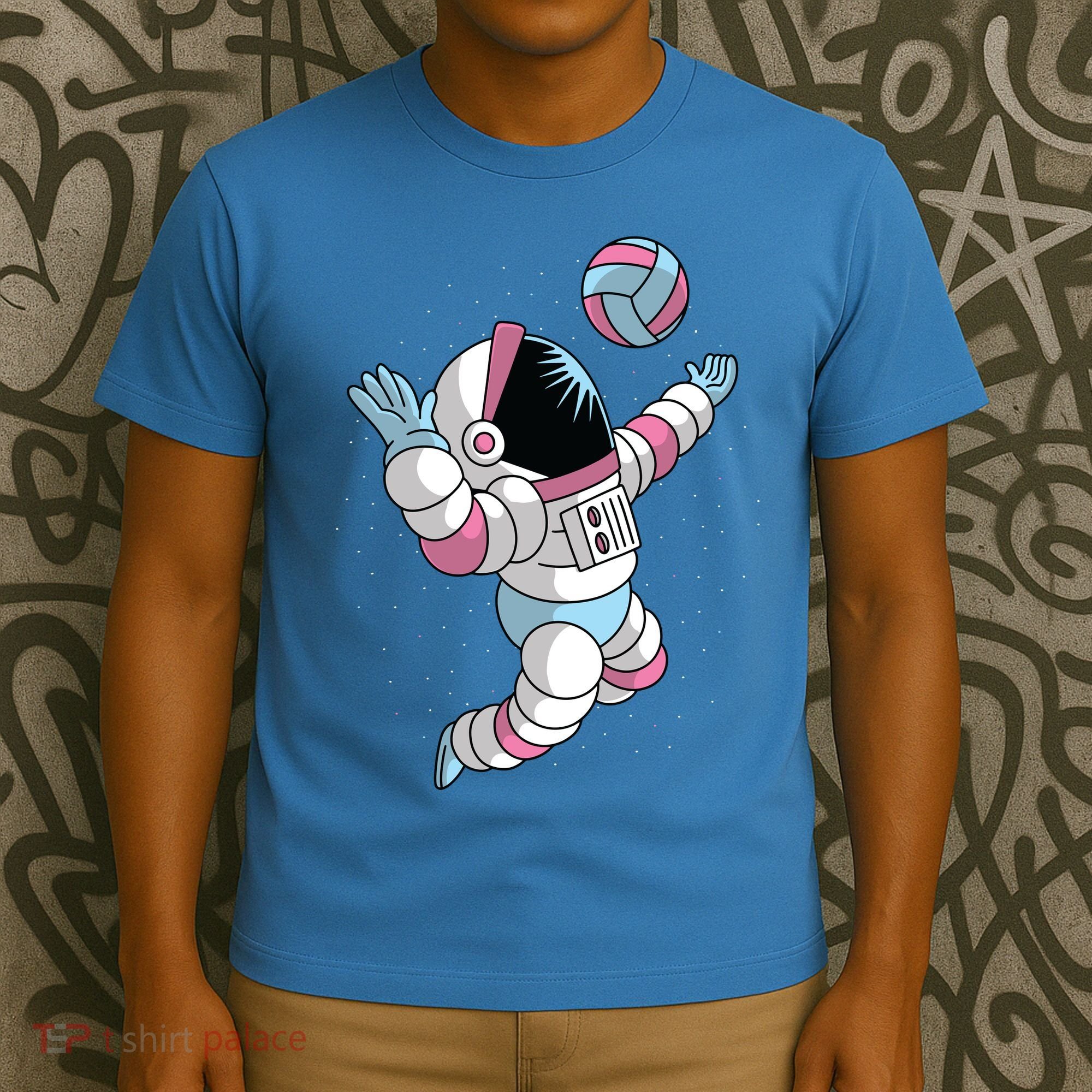 Astronaut Space Volleyball T-Shirt