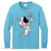 Astronaut Space Volleyball Kids Long Sleeve Shirt thumb 0
