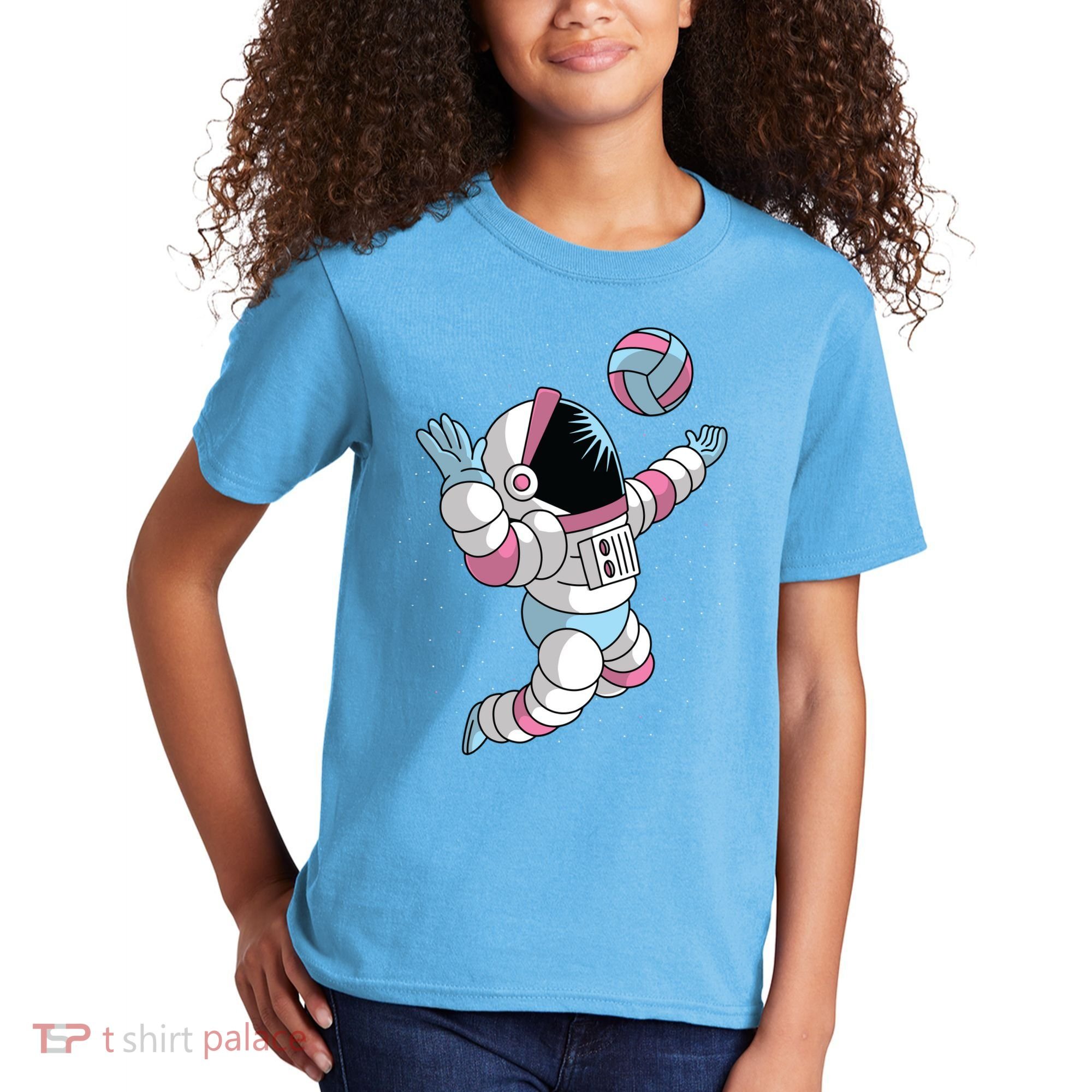 Astronaut Space Volleyball Kids T-Shirt