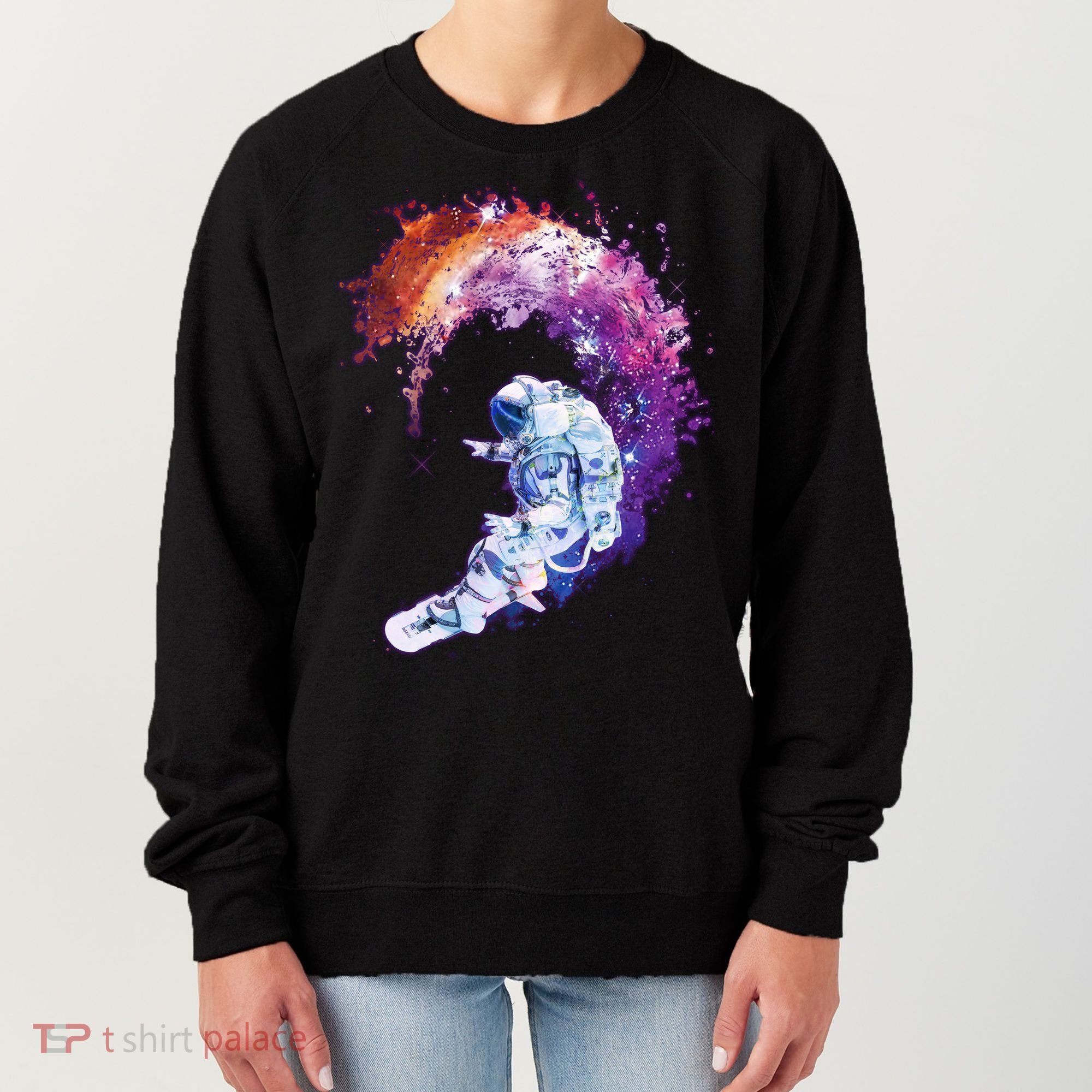 Astronaut Surfing Women's Sweatshirt