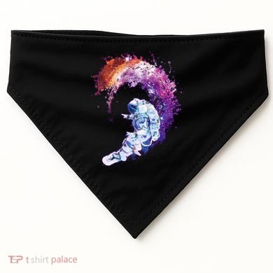 Astronaut Surfing USA-Made Doggie Bandana