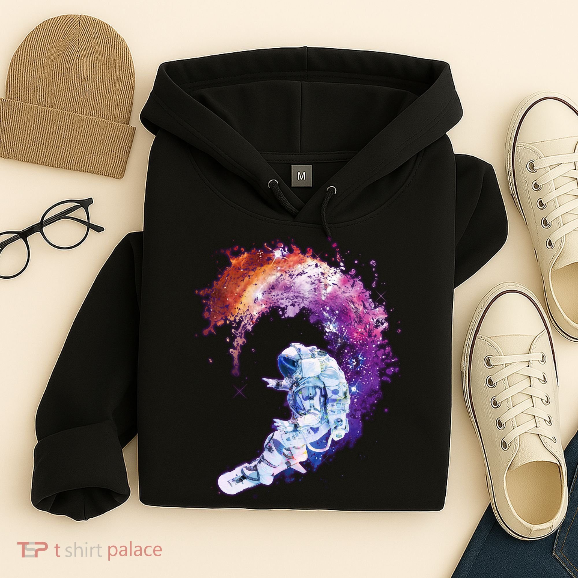 Astronaut Surfing Hoodie