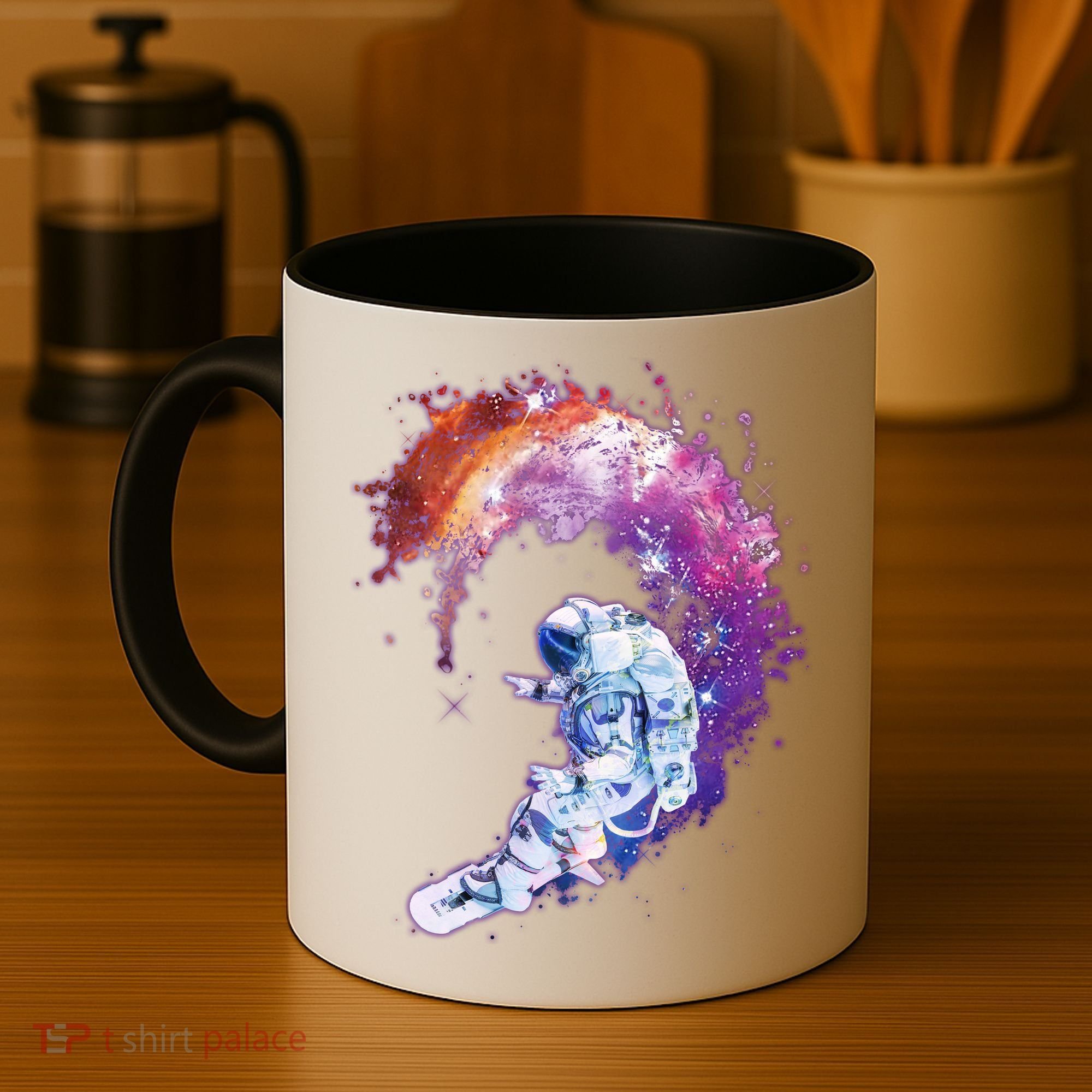 Astronaut Surfing Coffee Mug