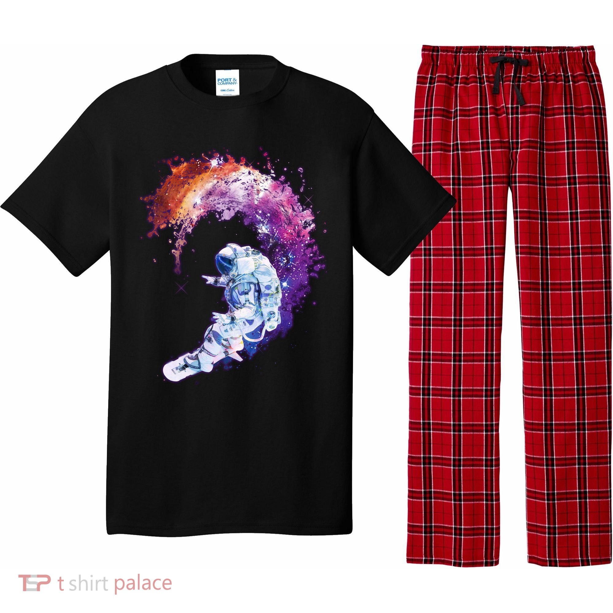 Astronaut Surfing Pajama Set