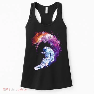 Astronaut Surfing Women's Tank Top