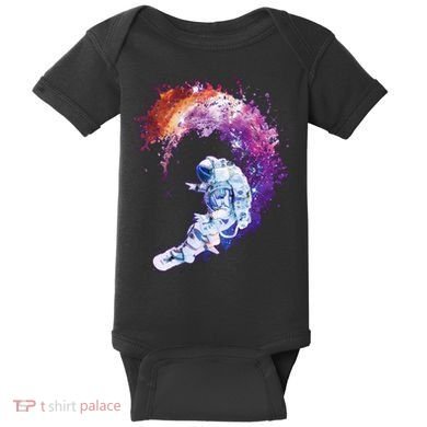Astronaut Surfing Baby Bodysuit