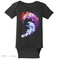 Astronaut Surfing Baby Bodysuit thumb 0