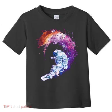Astronaut Surfing Toddler T-Shirt