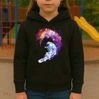 Astronaut Surfing Kids Hoodie thumb 3