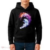 Astronaut Surfing Kids Hoodie thumb 4