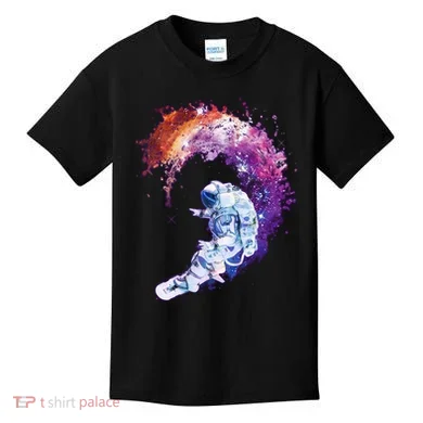 Astronaut Surfing Kids T-Shirt