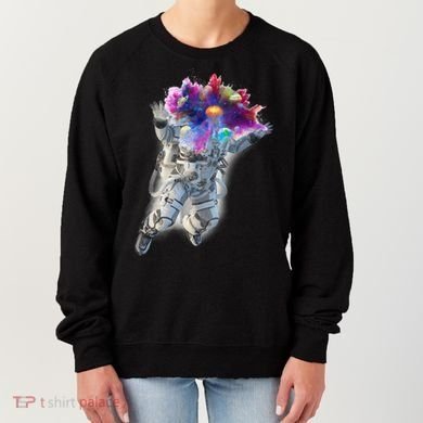 Astronaut Universe Planet Explosion Women's Sweatshirt