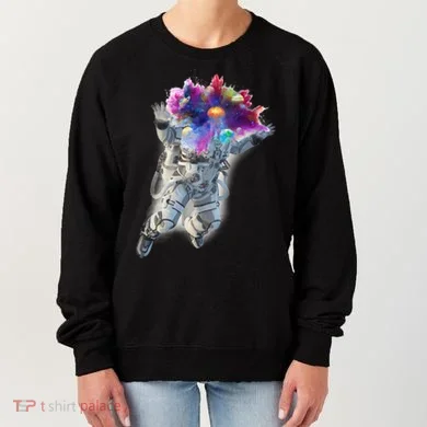 Astronaut Universe Planet Explosion Women's Sweatshirt