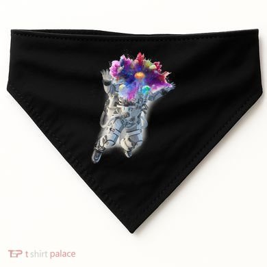 Astronaut Universe Planet Explosion USA-Made Doggie Bandana