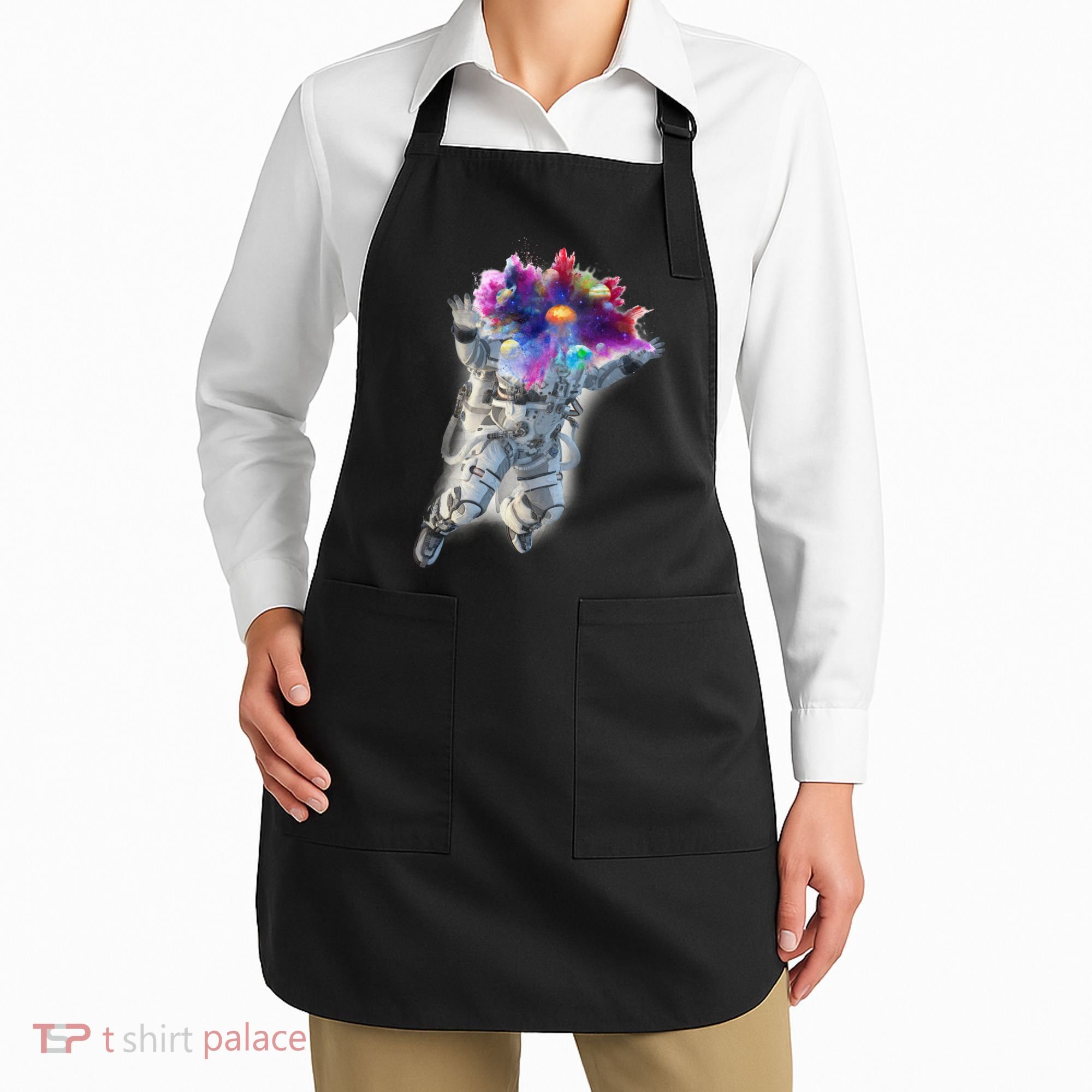 Astronaut Universe Planet Explosion Apron