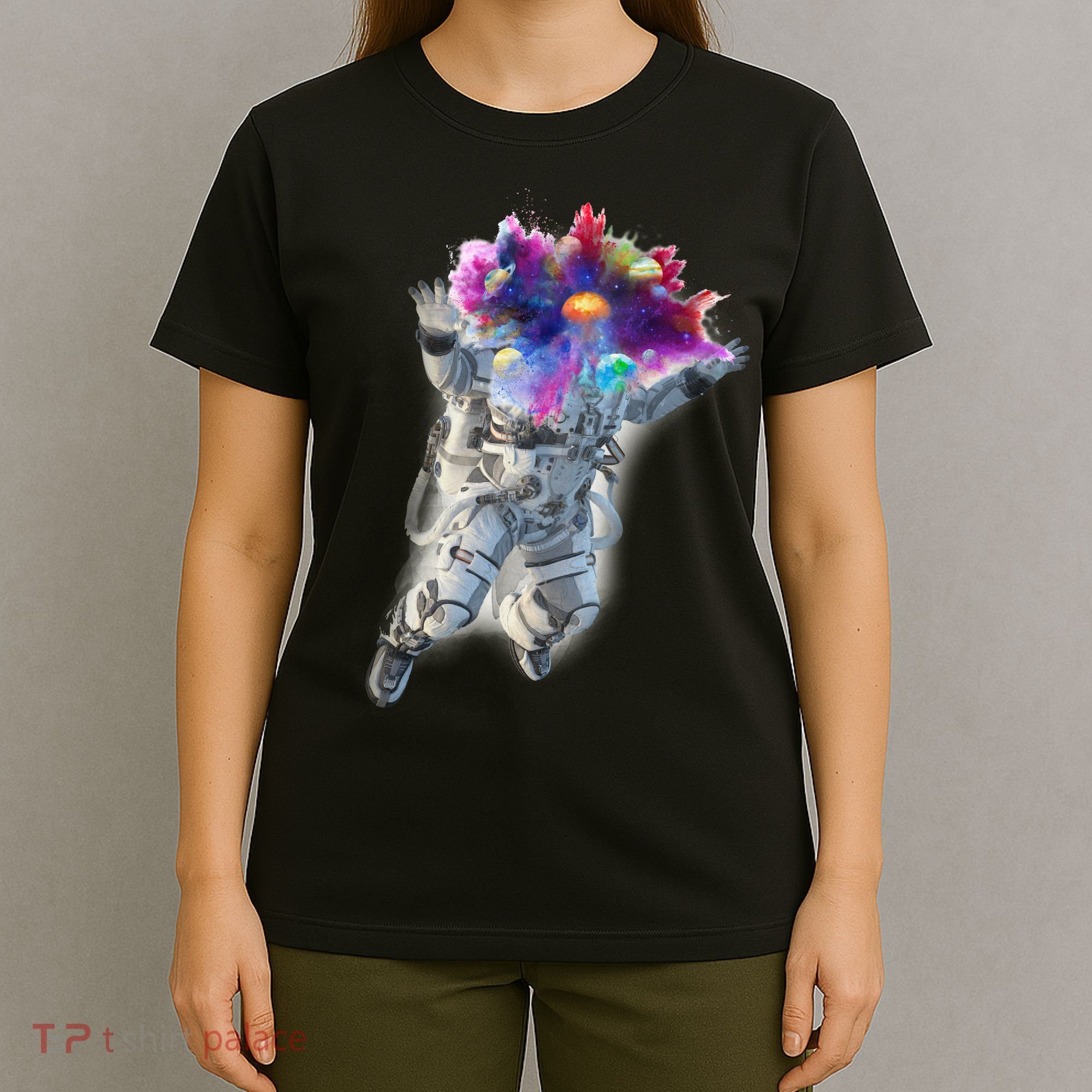 Astronaut Universe Planet Explosion T-Shirt