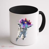 Astronaut Universe Planet Explosion Coffee Mug thumb 1