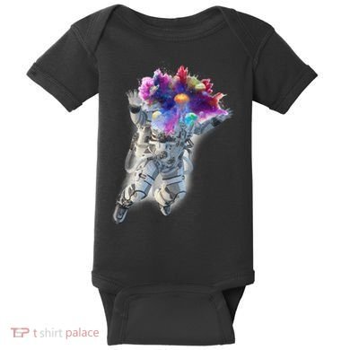 Astronaut Universe Planet Explosion Baby Bodysuit