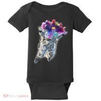 Astronaut Universe Planet Explosion Baby Bodysuit thumb 0