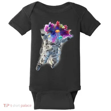 Astronaut Universe Planet Explosion Baby Bodysuit