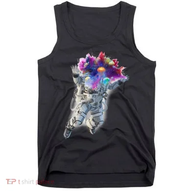 Astronaut Universe Planet Explosion Tank Top