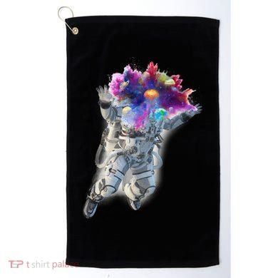 Astronaut Universe Planet Explosion Golf Towel