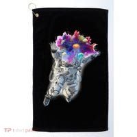 Astronaut Universe Planet Explosion Golf Towel thumb 0