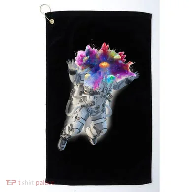 Astronaut Universe Planet Explosion Golf Towel