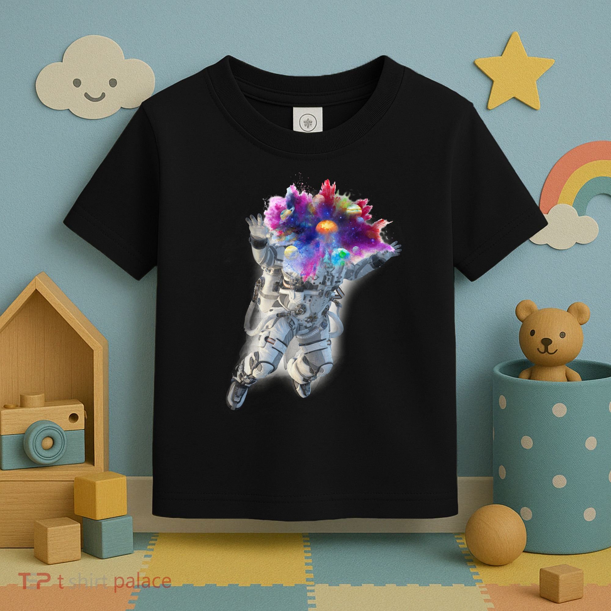 Astronaut Universe Planet Explosion Toddler T-Shirt
