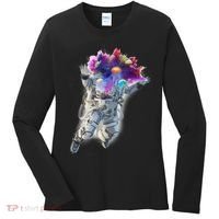 Astronaut Universe Planet Explosion Women's Long Sleeve Shirt thumb 0