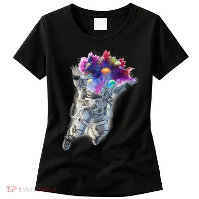 Astronaut Universe Planet Explosion Women's T-Shirt